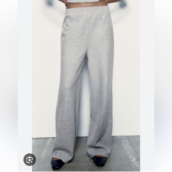 Zara basic soft pants in grey marl - Picture 9 of 11